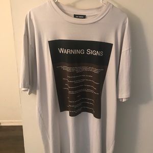 Raf Simons Warning Signs Tee